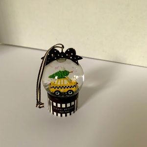 Henri Bendel Taxi Mini Snow Globe Ornament